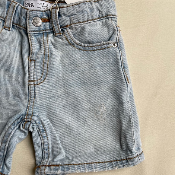 Zara Baby Jean Shorts 9-12month - Picture 9 of 13